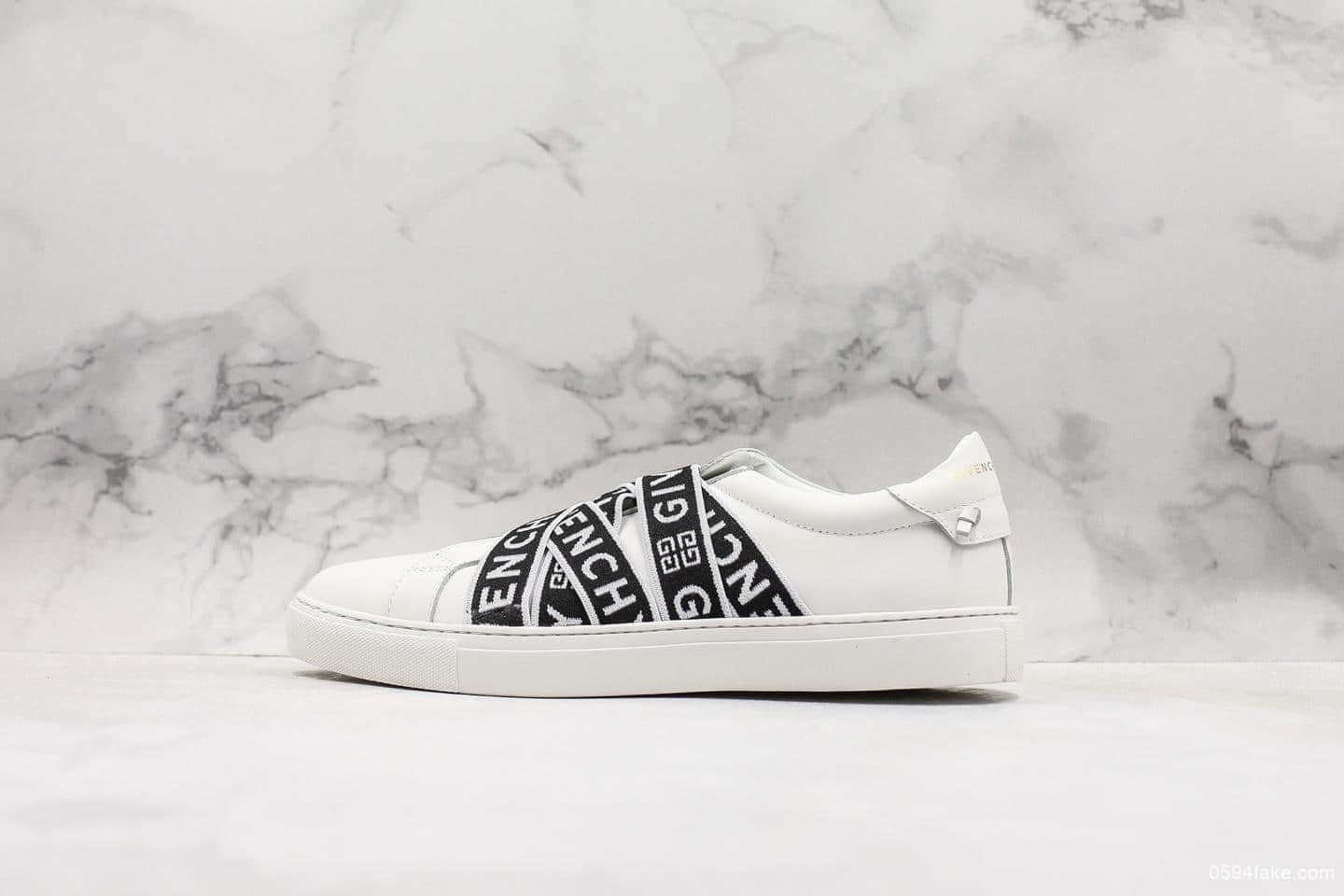 纪梵希Givenchy Low-top lace-up sneakers广东原厂纯原本版奢侈小白鞋GVC绑带限定款