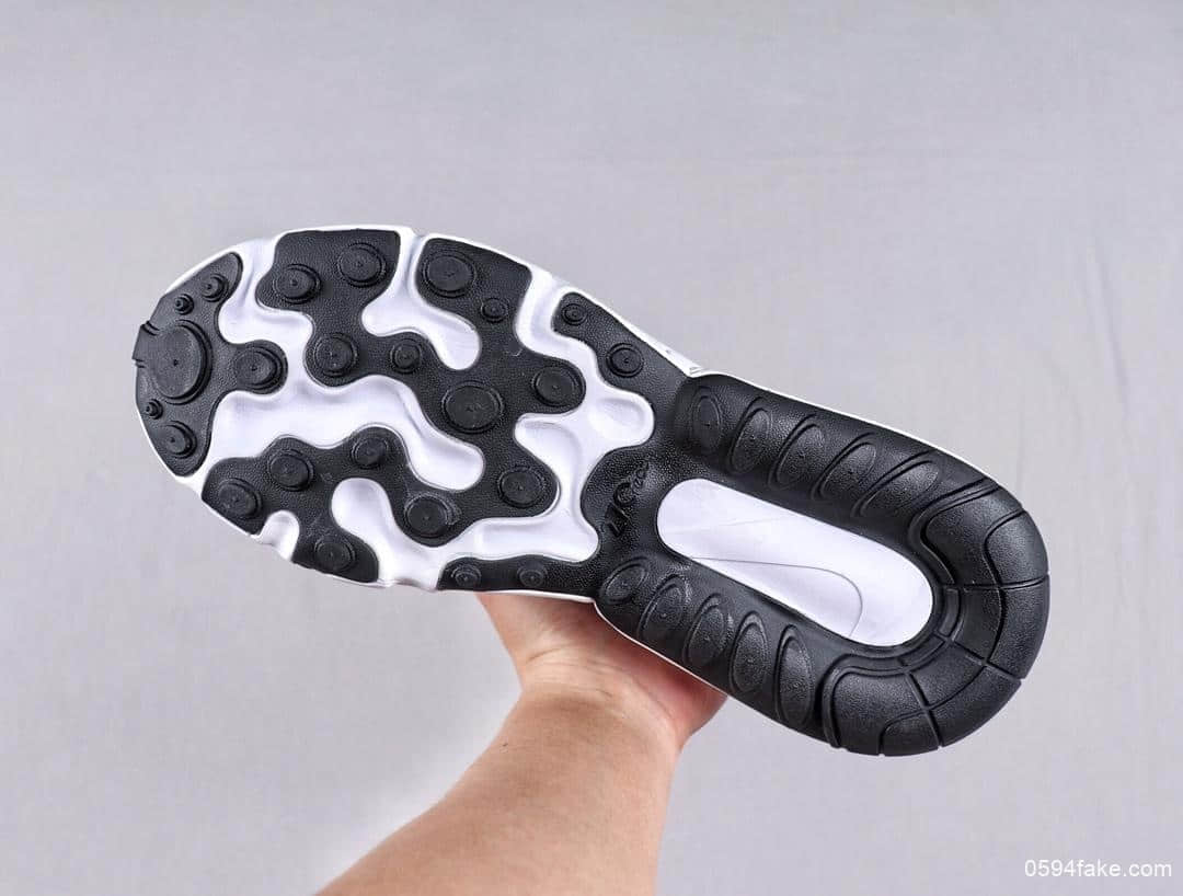 耐克Nike Air Max 270 React Bauhaus撞色设计后置气垫运动鞋公司级版本区别市面通货版本 货号：AQ4971-003