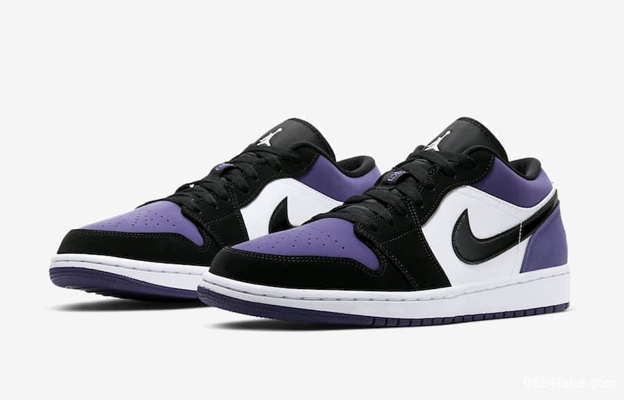 Air Jordan 1低帮版本“Court Purple”你爱了吗？此款配色预计在2019年夏季发售！ 货号：553558-125