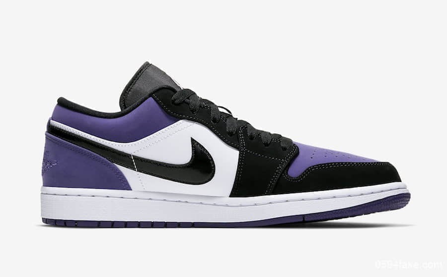 Air Jordan 1低帮版本“Court Purple”你爱了吗？此款配色预计在2019年夏季发售！ 货号：553558-125