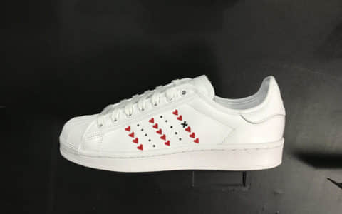 阿迪达斯adidas Originals Superstars J公司级版本三叶草贝壳头七夕情人节限定配色经典百搭休闲运动板鞋 货号：EG5811