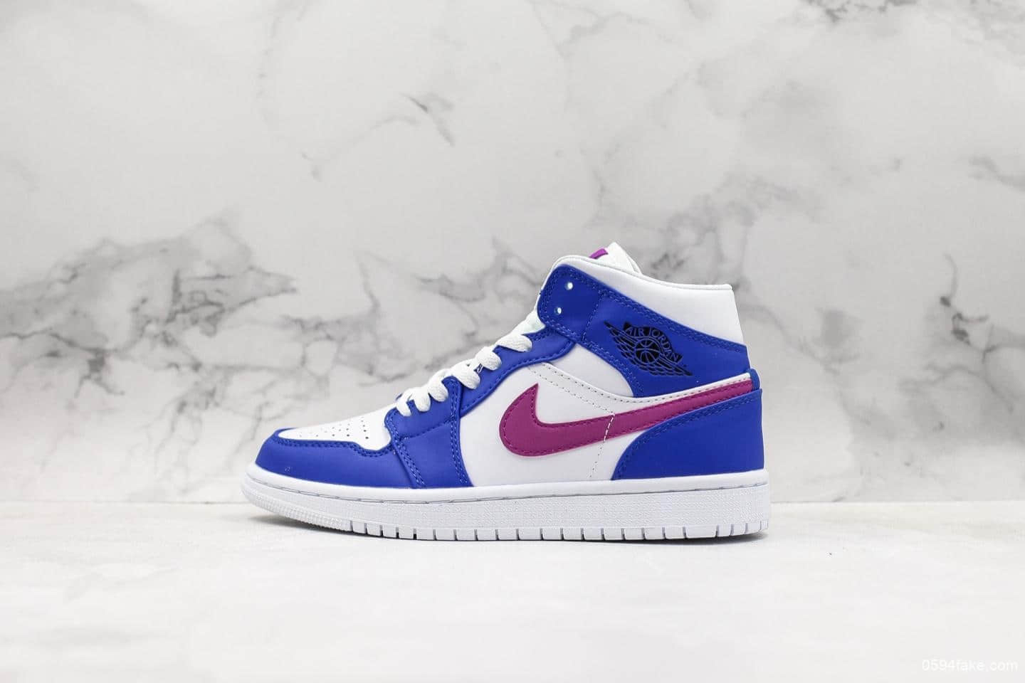 乔丹Air Jordan 1 Mid公司级中帮AJ1南海岸全新配色实战篮球鞋 货号：554724-451