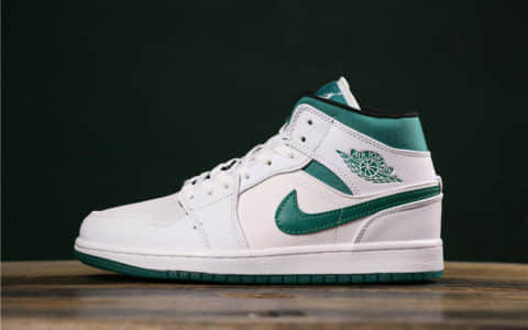 乔丹AIR JORDAN 1 MID SE GC MYSTIC GREEN公司级版本乔一中帮休闲百搭运动板鞋市面所售最高版本 货号：CD6759-103