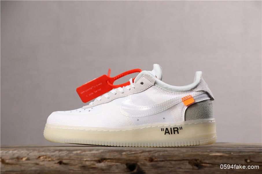 耐克Off-White x Nike Air Force 1 Low Volt 2.0公司级空军一号OW联名款经典百搭低帮休闲运动板鞋 货号：AO4606-100