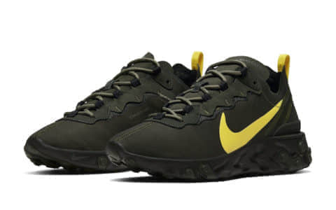 俄勒冈专属配色！Nike React Element 55“Oregon Ducks”这一股浓郁的军事风你能hold住吗？