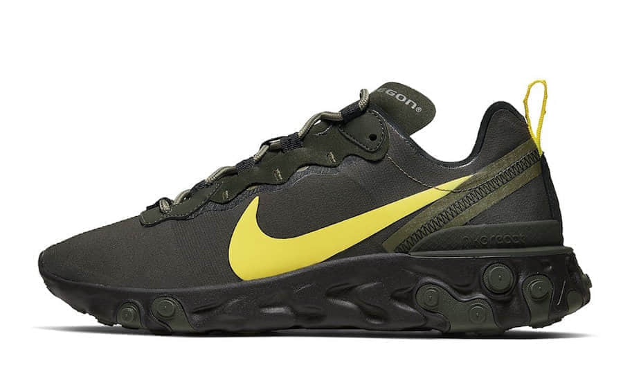 俄勒冈专属配色！Nike React Element 55“Oregon Ducks”这一股浓郁的军事风你能hold住吗？