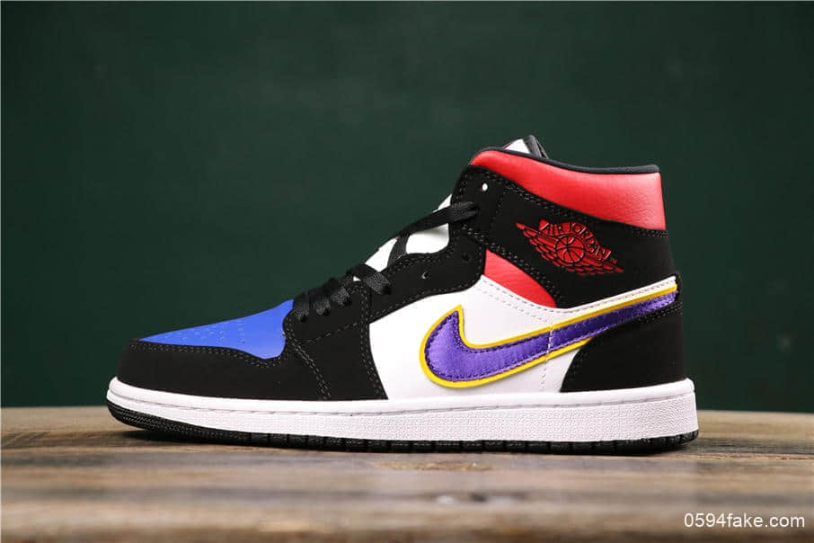 乔丹Air Jordan 1 Mid SE “What The”乔1中帮皇家蓝公司级版本原盒原标区别市面通货版本 货号：852542-005