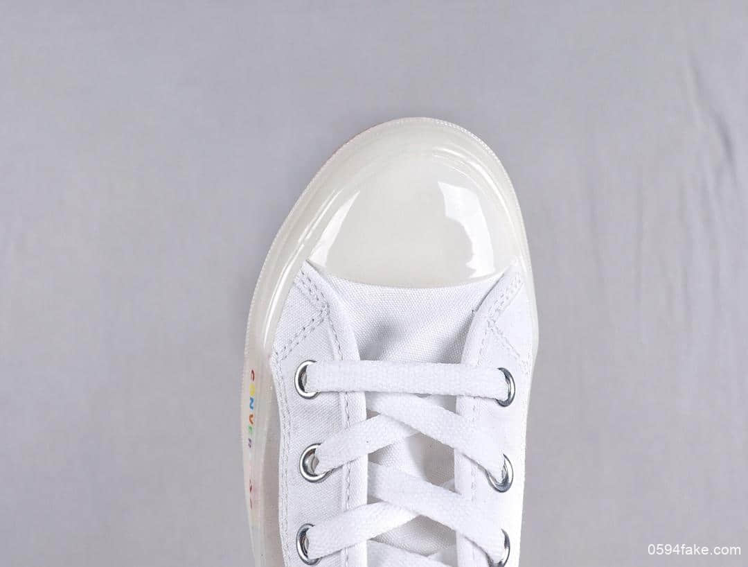 匡威 Converse All Star Light Clear Material HI 19SS真标果冻底高品质半透明高帮休闲板鞋 货号：165661C