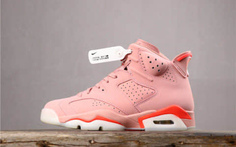 乔丹Air Jordan 6 Retro x Aleali May乔6联名脏粉女神专属配色纯原版本实战篮球鞋 货号：CI0550-600