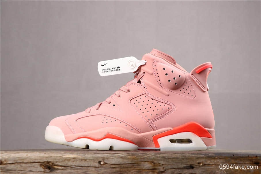 乔丹Air Jordan 6 Retro x Aleali May乔6联名脏粉女神专属配色纯原版本实战篮球鞋 货号：CI0550-600