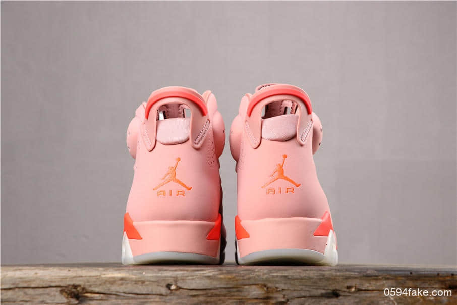 乔丹Air Jordan 6 Retro x Aleali May乔6联名脏粉女神专属配色纯原版本实战篮球鞋 货号：CI0550-600