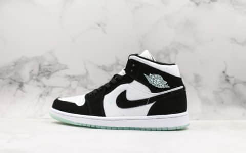 乔丹Air Jordan 1 Mid SE公司级版本夜光熊猫泼墨满天星AJ1中帮夜光真头层原厂大底 货号：BQ6931-103