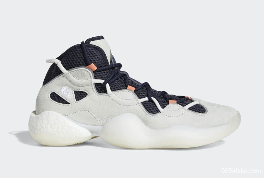 天足科技与Boost缓震相结合！脚感舒适到不行！这双adidas Crazy BYW 3一定要入！ 货号：EE7961