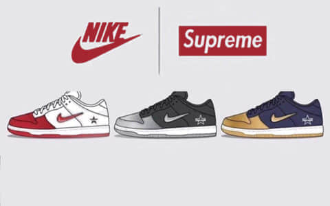 三款Supreme x Nike SB Dunk Low联名即将发售！