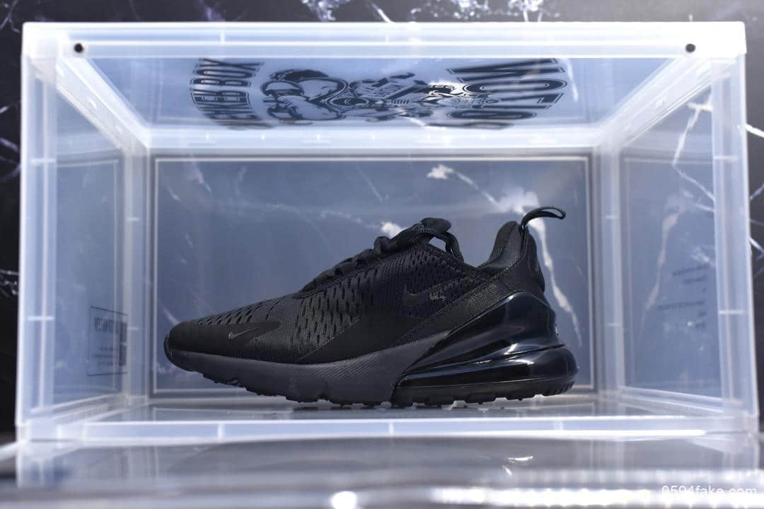 耐克Nike Air Max 270耐克新款纯原版本Max270后跟半掌气垫慢跑鞋 货号：AH6789-006