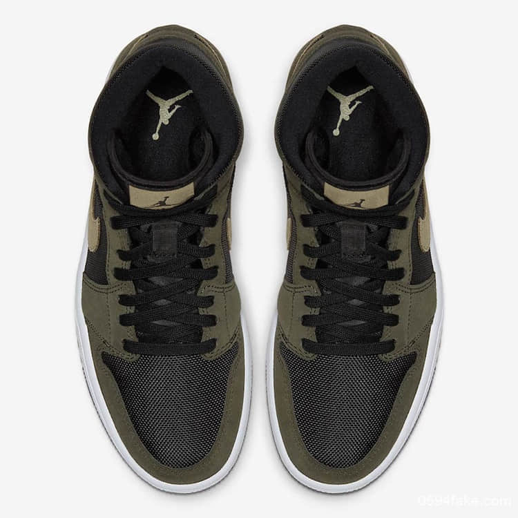 强烈的军事风格！工装搭配绝对养眼！Air Jordan 1 Mid即将发售！ 货号：BQ6472-030