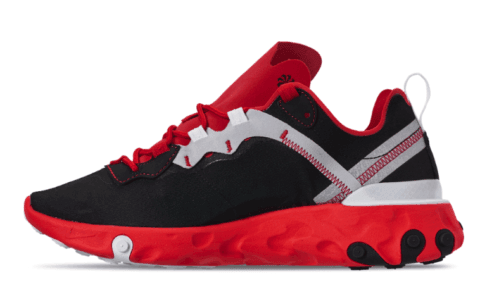 Nike React Element 55迎来新配色！透气纺织鞋面不要太轻便！ 货号：CQ9705-001
