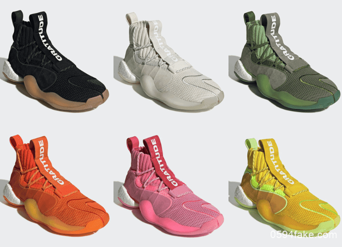 Pharrell x adidas Crazy BYW X六款全新配色！有没有all in的冲动！