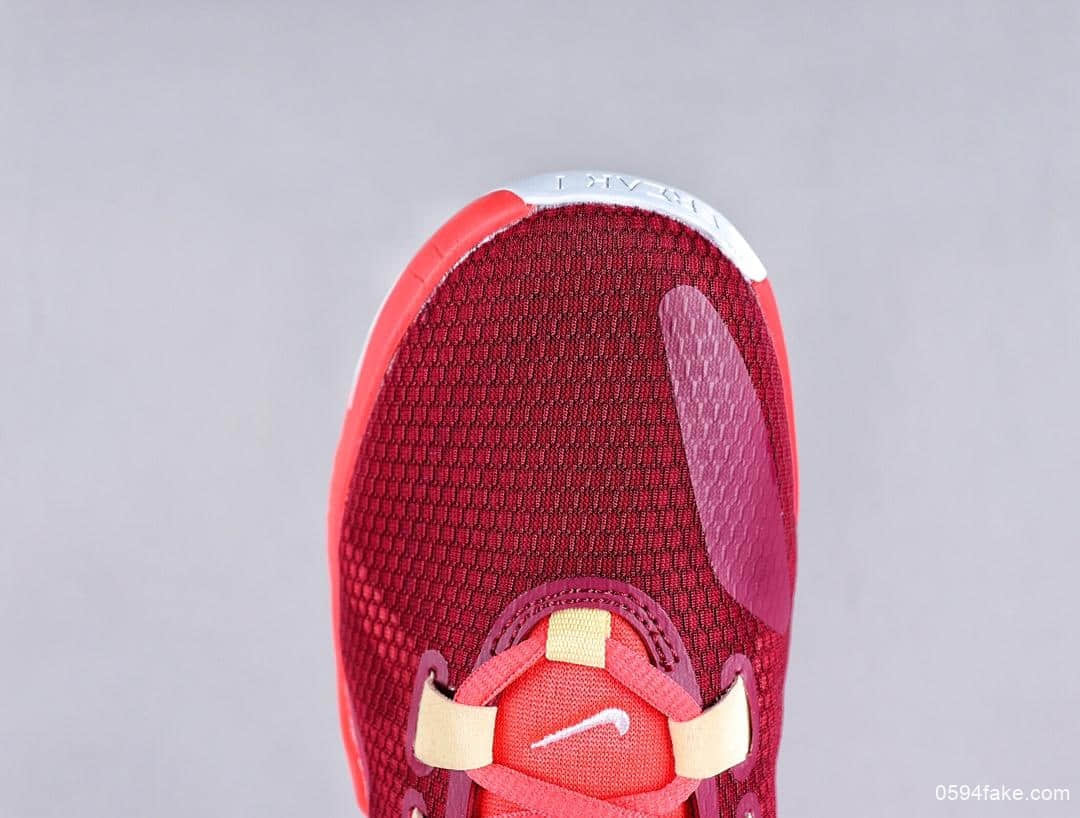 耐克Nike Zoom Freak 1 University Red一代字母哥签名双气垫低帮休闲运动篮球鞋酒红桔红黑黄大倒钩 货号：BQ5422-600