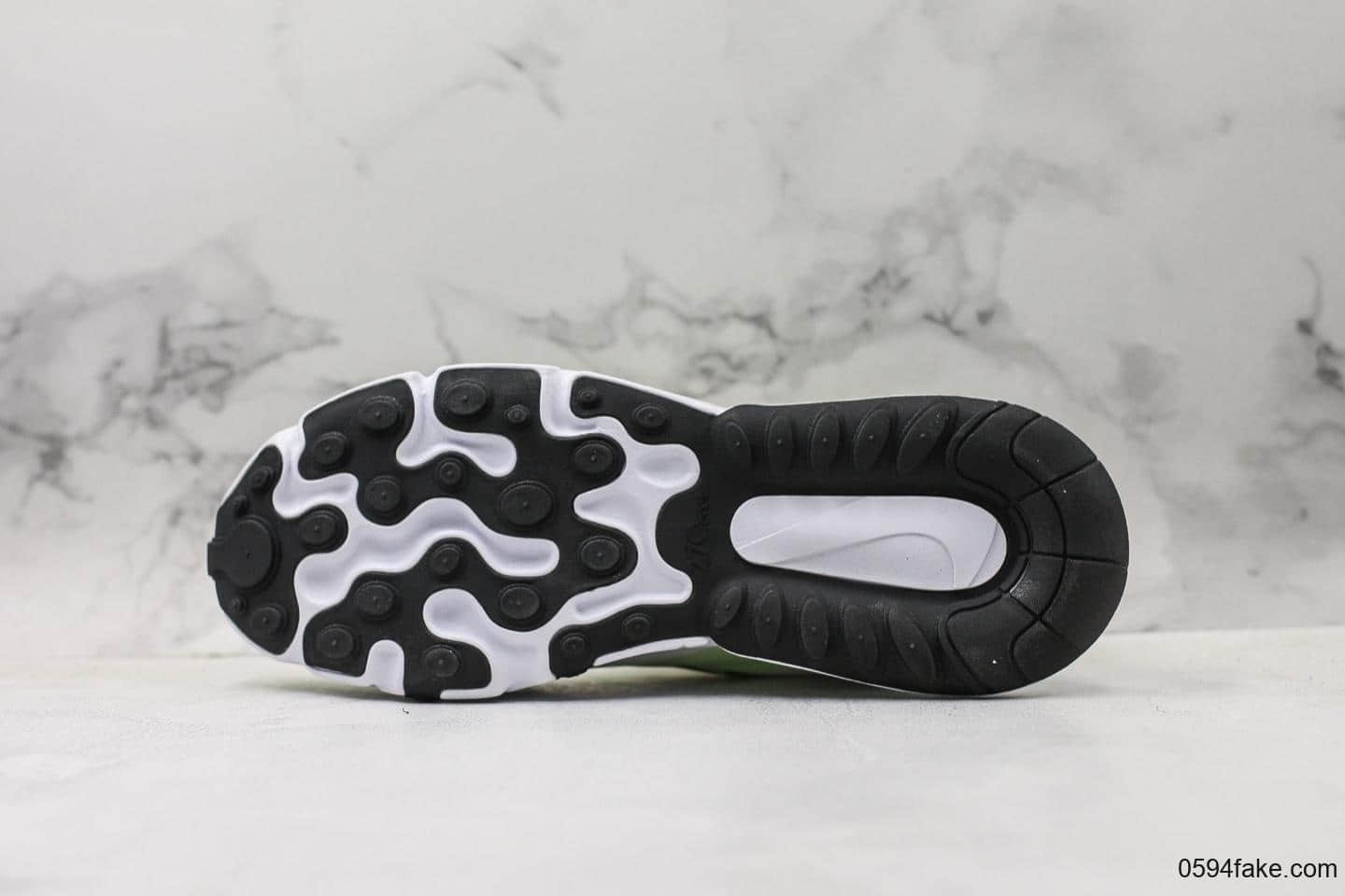 耐克Nike React Air Max 270公司级版本瑞亚后半掌气垫百搭运动慢跑鞋独特波纹设计 货号：AO4971-206