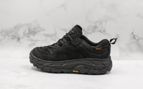 Engineered Garments x Hoka One One “Tor Ultra Low纯原版本余文乐同款低帮厚底坦克户外运动鞋沙漠卡其全黑