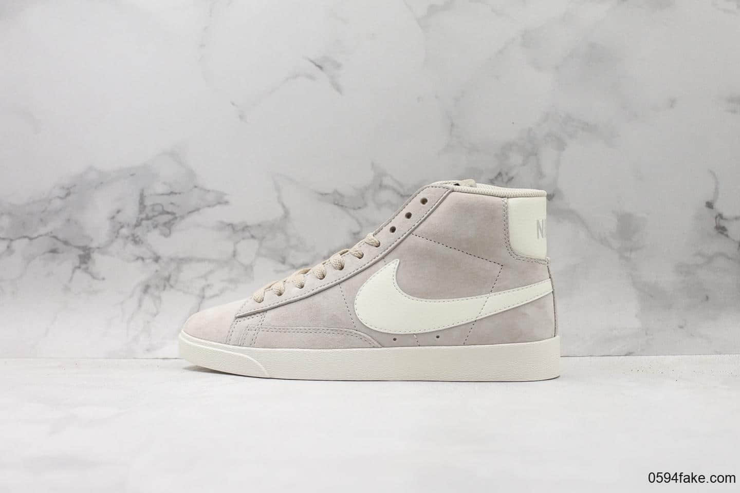 耐克Nike Blazer Mid Vintage Suede公司级版本高帮休闲开拓者板鞋内置Zoom Air 气垫区别市面通货版本 货号：917862-005