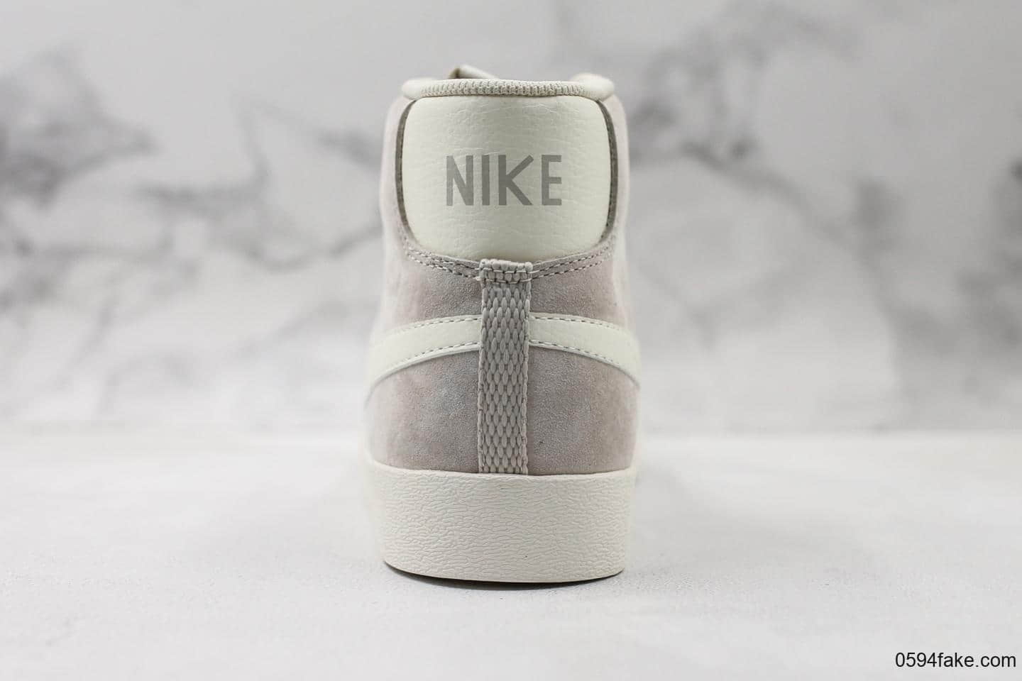 耐克Nike Blazer Mid Vintage Suede公司级版本高帮休闲开拓者板鞋内置Zoom Air 气垫区别市面通货版本 货号：917862-005