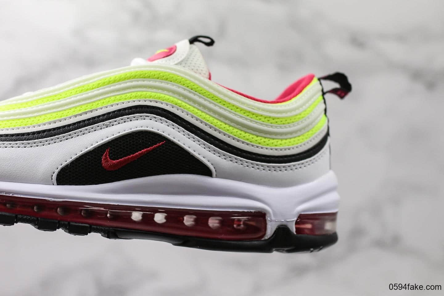 耐克NIKE Air Max 97纯原版本全新配色原装批次子弹拆解原鞋开发市面独家原模原气垫正确卡色匹配 货号：CJ9978-100