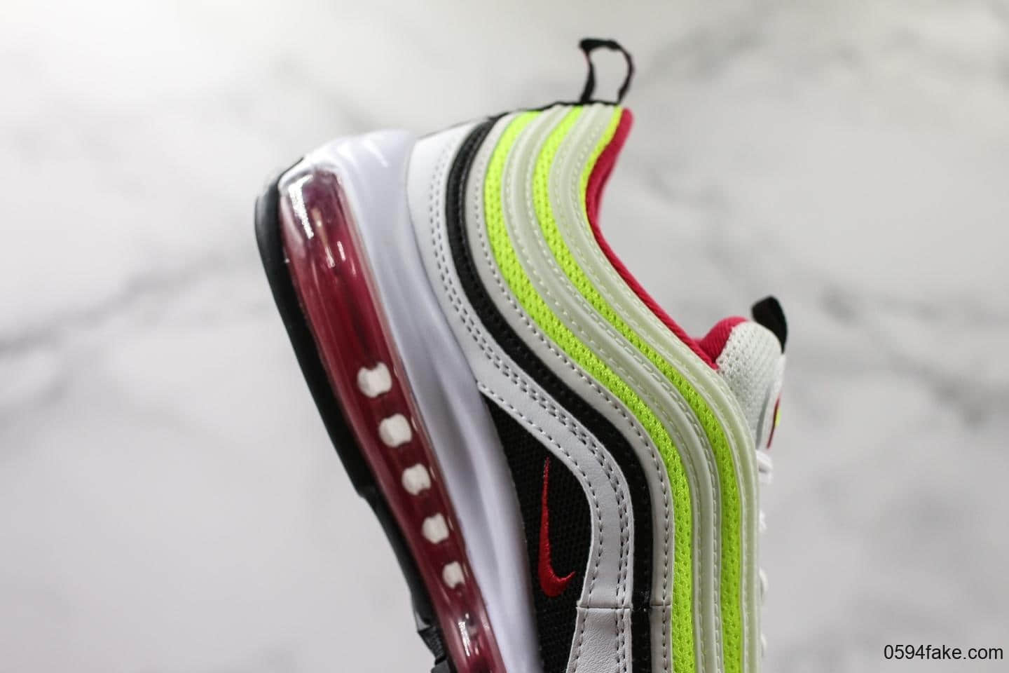 耐克NIKE Air Max 97纯原版本全新配色原装批次子弹拆解原鞋开发市面独家原模原气垫正确卡色匹配 货号：CJ9978-100