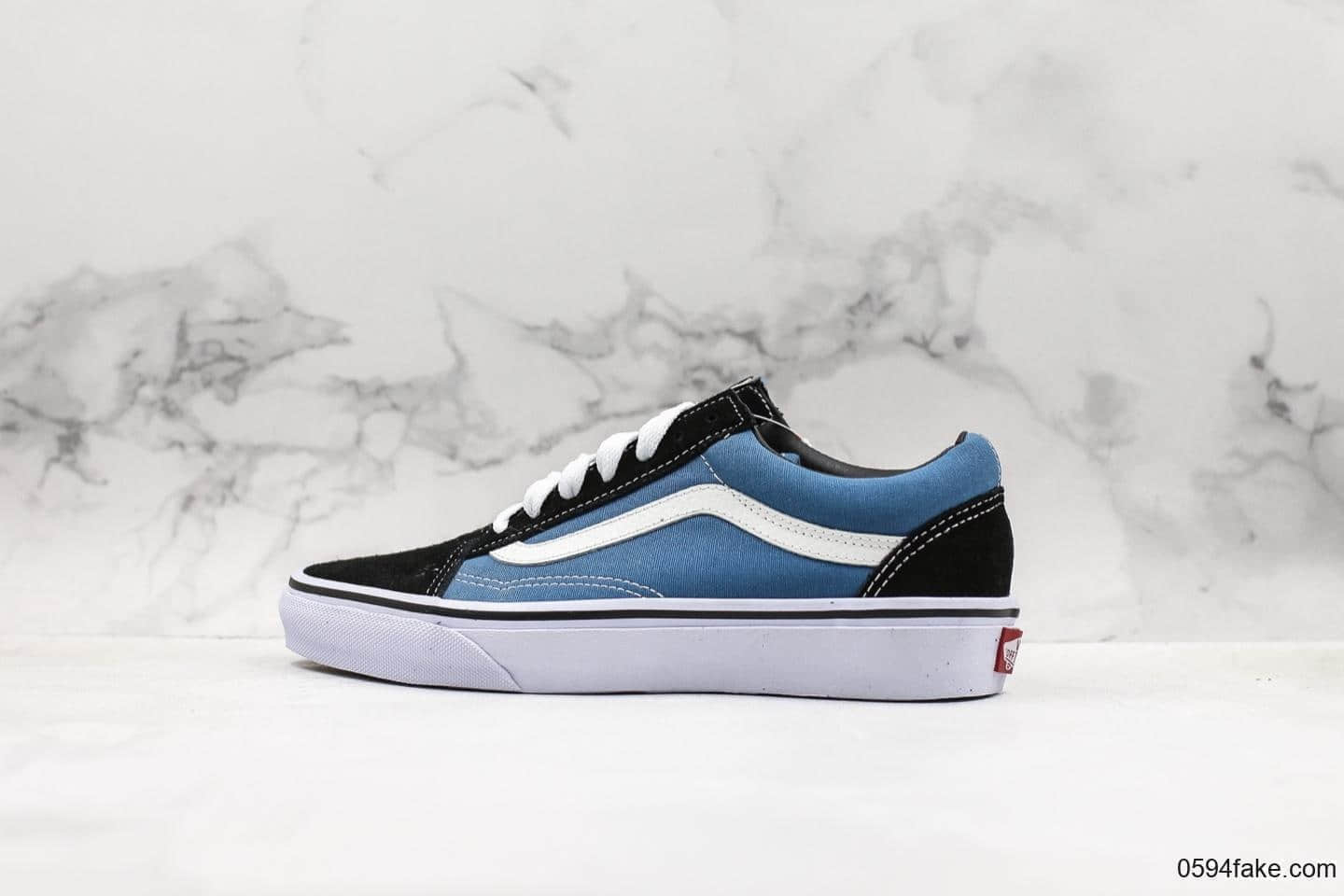 万斯Vans Old Skool真标硫化版本海军蓝配色正品海鸥线鞋头包边完美钢印质检标一应俱全 货号：OD3HNVY9