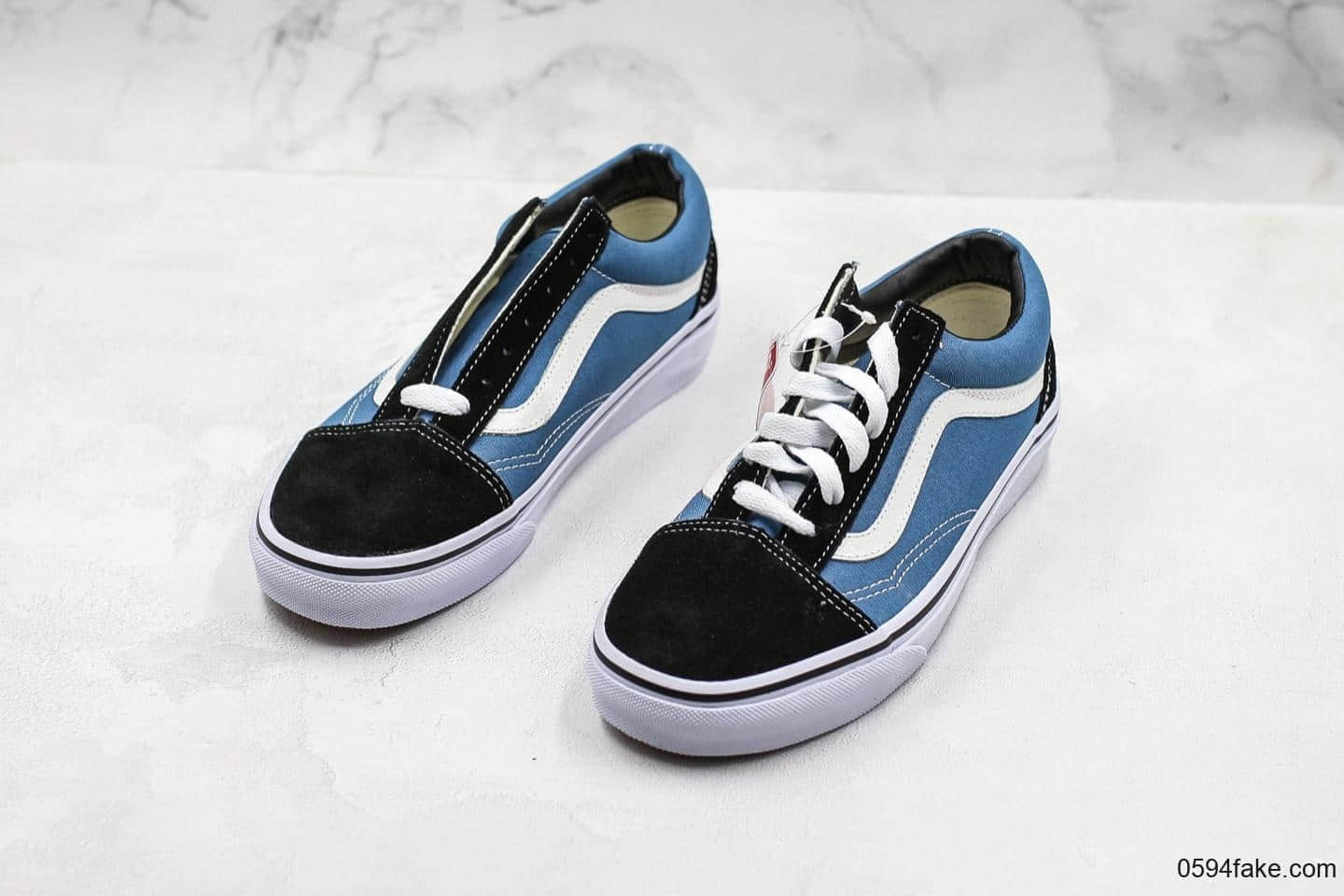 万斯Vans Old Skool真标硫化版本海军蓝配色正品海鸥线鞋头包边完美钢印质检标一应俱全 货号：OD3HNVY9