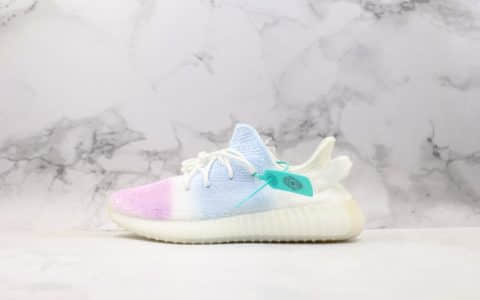 阿迪达斯Adidas YEEZY BOOST 350 V2白冰淇淋变色龙OG纯原版本高温变色龙真正巴斯夫满钉大底 货号：CP9366