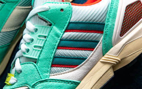 adidas Originals ZX 9000这款清新薄荷绿不容错过！ 货号：FU8403