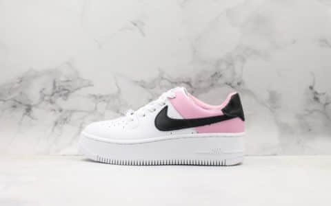 耐克Nike Air Force 1 SAGE LOW LX空军低帮轻量化厚底板鞋纯原版本二次MD组合橡胶+内置气垫 货号：AR5339-102