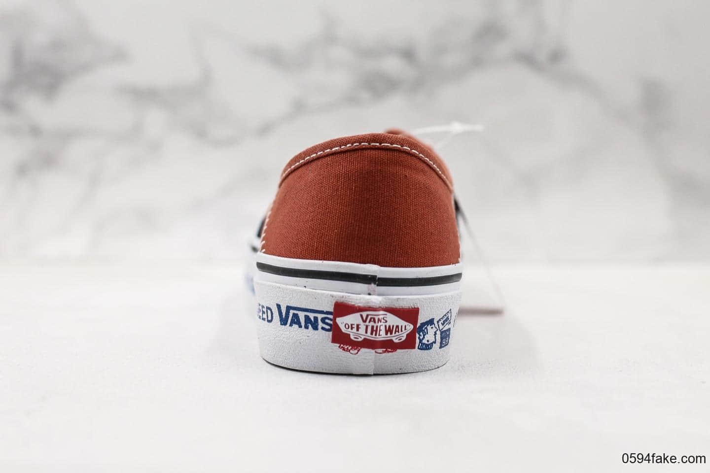 万斯Vans Authentic SF MEN I NEED VANS红字母小红书爆款4孔经典印花真标原装硫化工艺原鞋开模定制布料版正确卡色