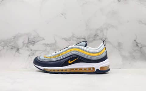 耐克Nike Air Max 97纯原版本全新黄黑配色子弹头气垫鞋原厂TPU反光材料 货号：BV0050-400