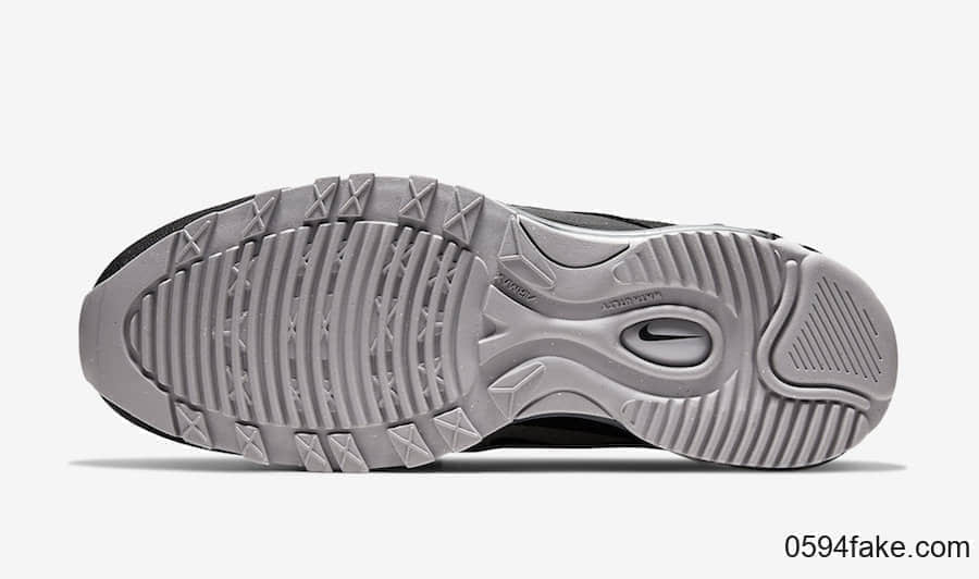 Nike Air Max 97再曝新配色！防水鞋面下雨也不怕！ 货号：BQ5615-001