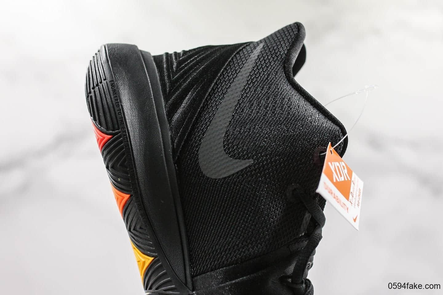 耐克Nike Kyrie 5公司级版本欧文5代实战篮球鞋黑红原楦版本原盒原标全新的包裹系统设计真半码磨具制作 货号：AO2919-001
