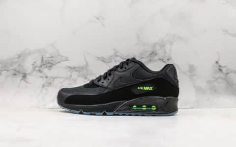 耐克Nike Wmns Air Max 90 SE“Day teal tint”黑绿复古气垫运动慢跑鞋公司级带半码 正确Air气垫+PU高弹大底 货号：AQ6101-001