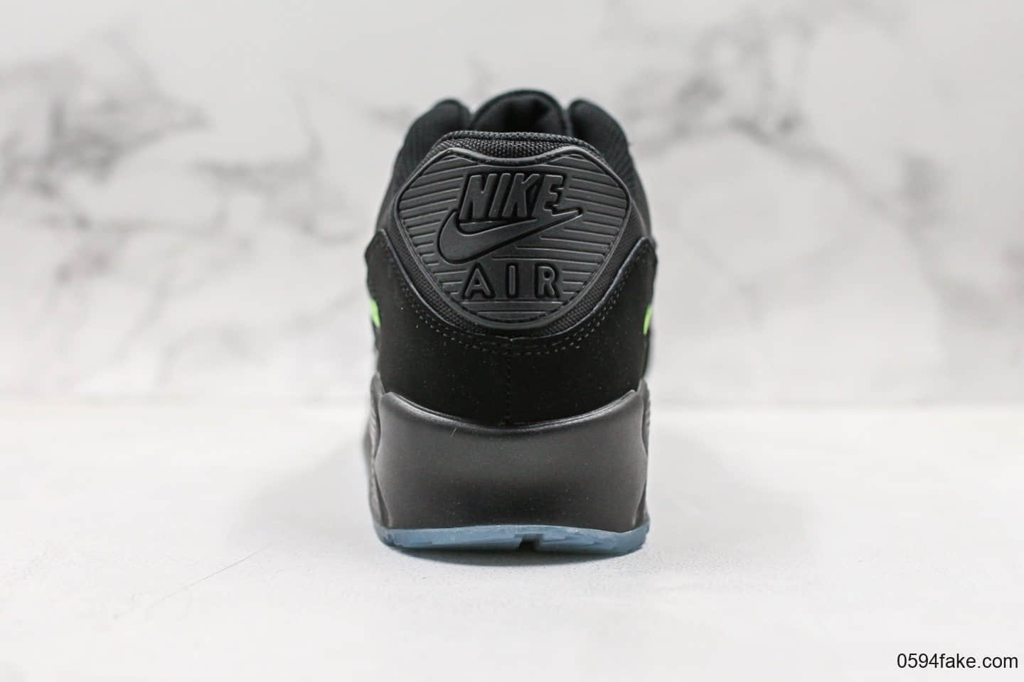耐克Nike Wmns Air Max 90 SE“Day teal tint”黑绿复古气垫运动慢跑鞋公司级带半码 正确Air气垫+PU高弹大底 货号：AQ6101-001
