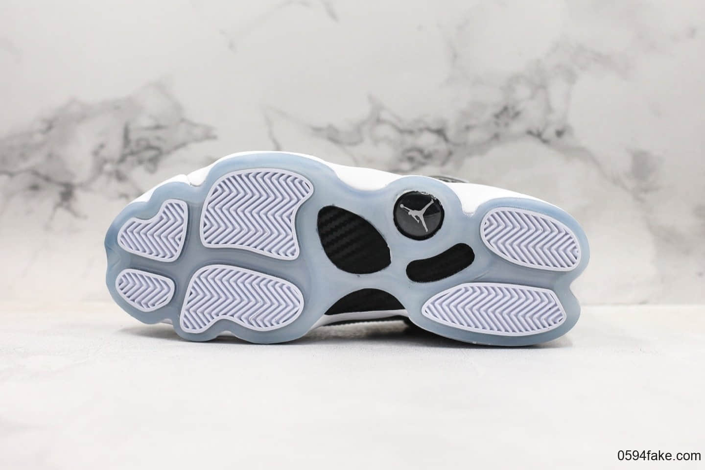 乔丹Air Jordan 6 Rings六冠王AJ6水泥灰纯原带半码 乔丹六代实战篮球鞋原厂碳纤维中底原装真猫眼 货号：322992-015