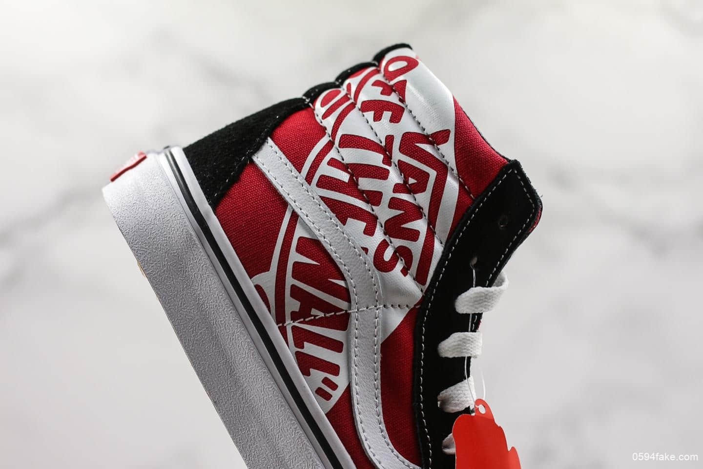 万斯Vans SK8-Hi新款字母印花真标硫化版本高帮休闲运动鞋原盒原标原厂中底钢印