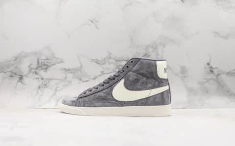 耐克Nike Blazer Mid Vintage Suede开拓者中帮板鞋深灰公司级带半码 搭载Zoom Air缓震科技脚感舒适澎湃 货号：917862-004