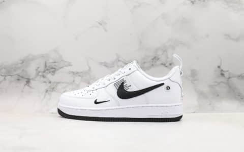 耐克Nike Air Force 1 Utility White纯原版本空军一号双勾全掌内嵌式Air Sole气垫缓震休闲板鞋 货号：CQ4611-100