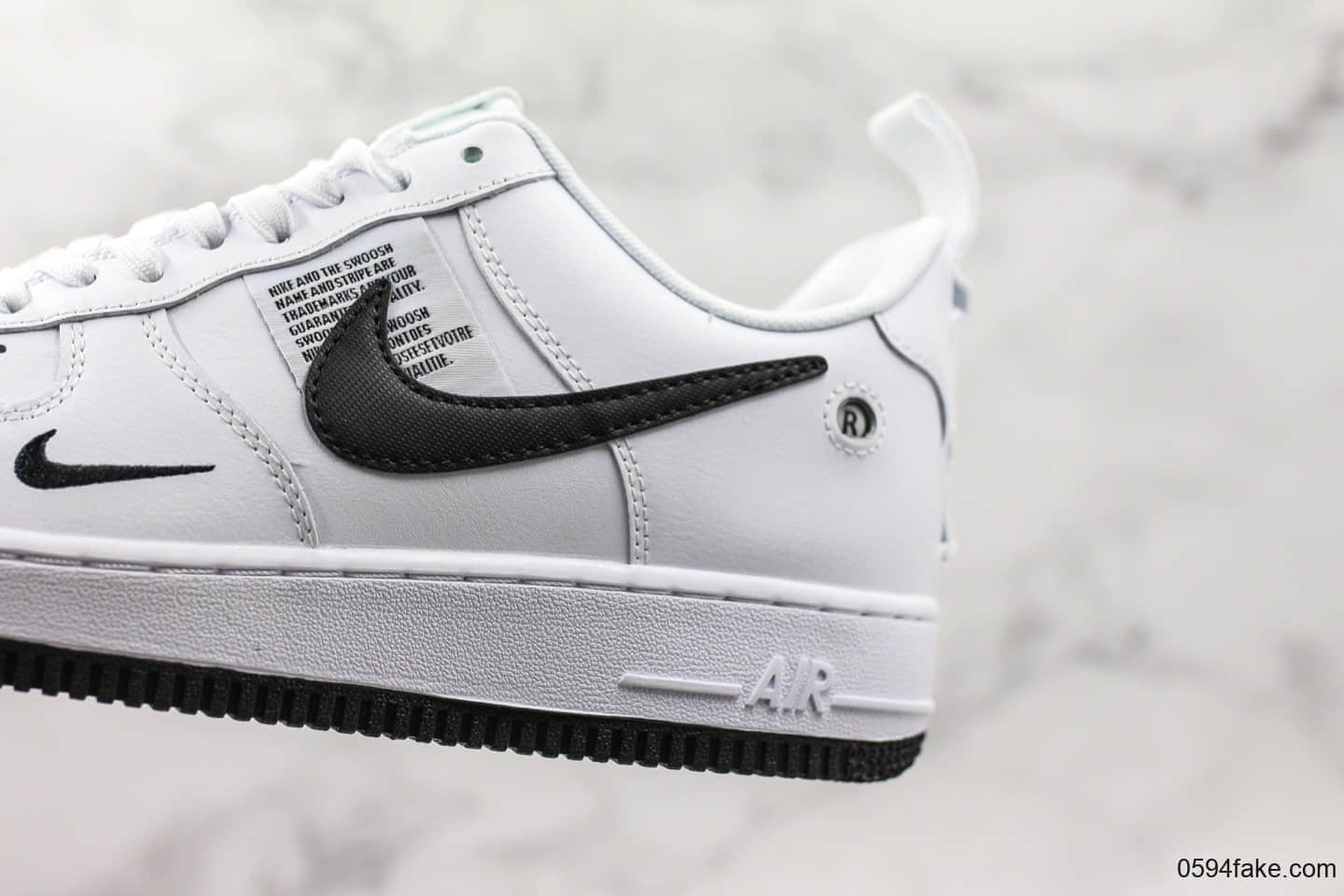 耐克Nike Air Force 1 Utility White纯原版本空军一号双勾全掌内嵌式Air Sole气垫缓震休闲板鞋 货号：CQ4611-100