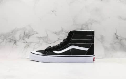 万斯Vans Sk8-Hi 138 Decon公司级版本鲜美系列帆布半月包头硫化高帮板鞋黑白广东原厂硫化品质