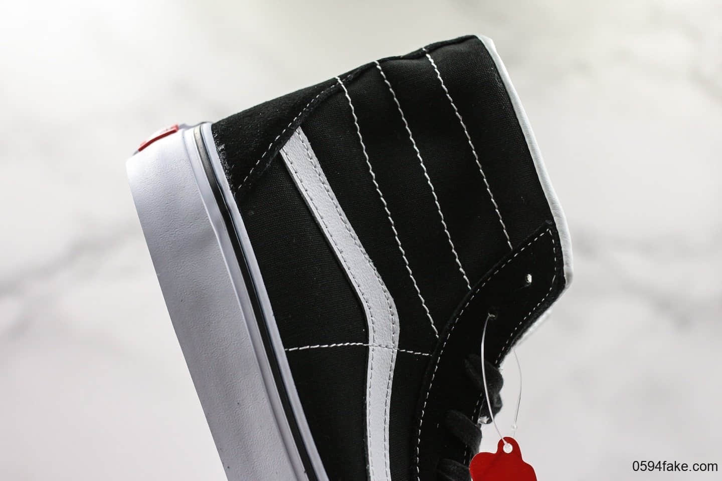 万斯Vans Sk8-Hi 138 Decon公司级版本鲜美系列帆布半月包头硫化高帮板鞋黑白广东原厂硫化品质