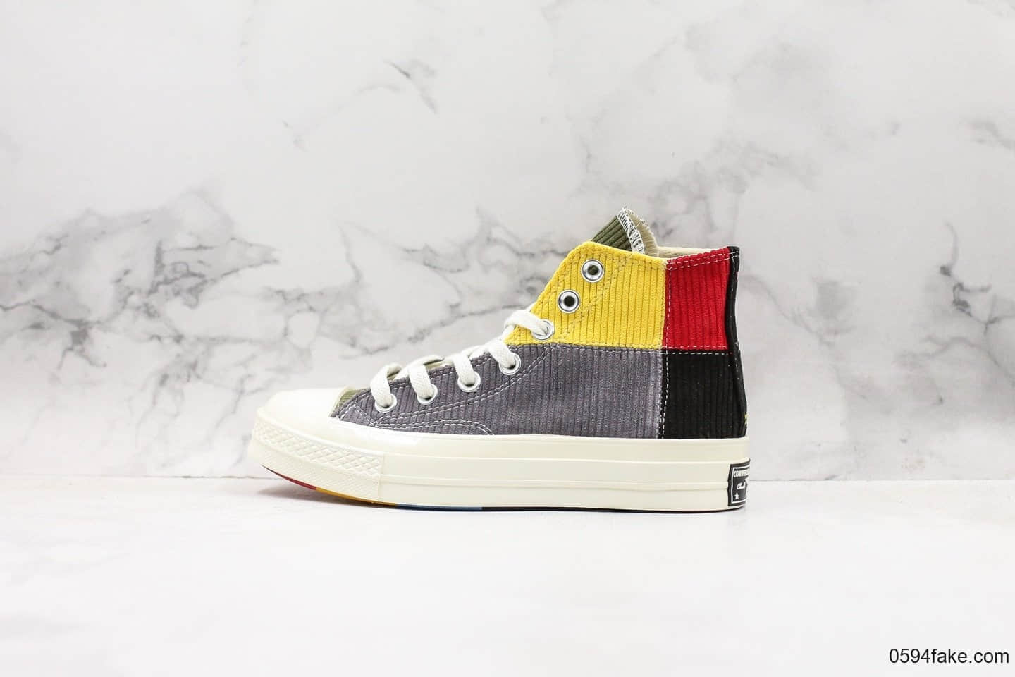 匡威offspring x Converse 1970s联名限定灯芯绒拼接色公司级真标硫化大底 货号：166531C