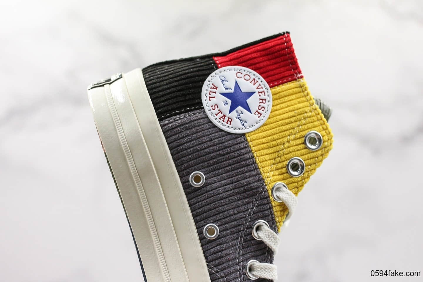 匡威offspring x Converse 1970s联名限定灯芯绒拼接色公司级真标硫化大底 货号：166531C