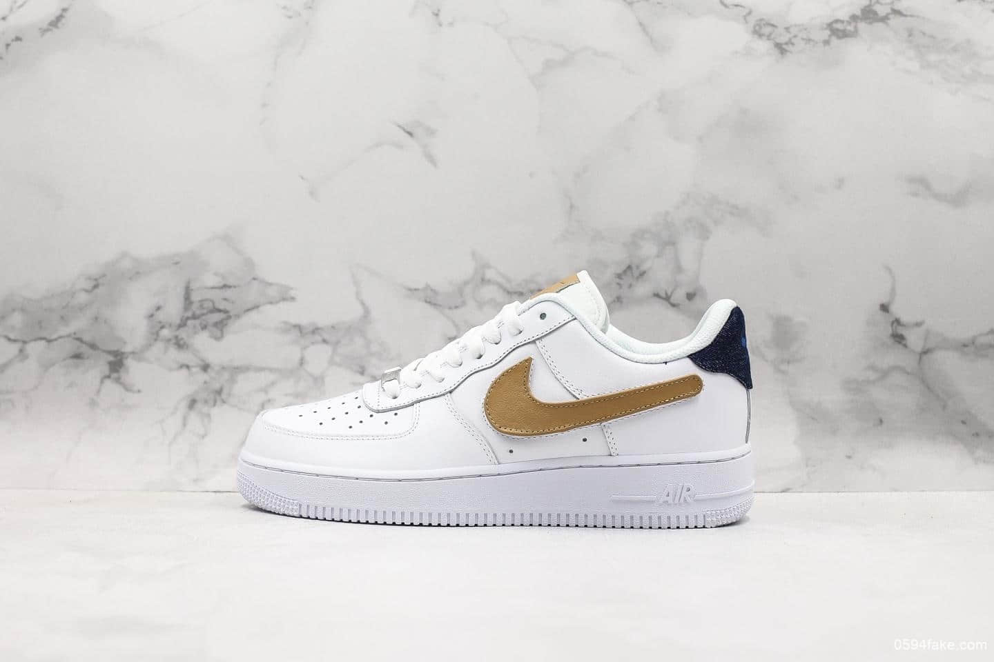 耐克Nike Air Force 1 07 LV8 3纯原版本换勾魔术贴空军一号全掌内置气垫原楦头原纸板打造外贸渠道 货号：CC2253-100